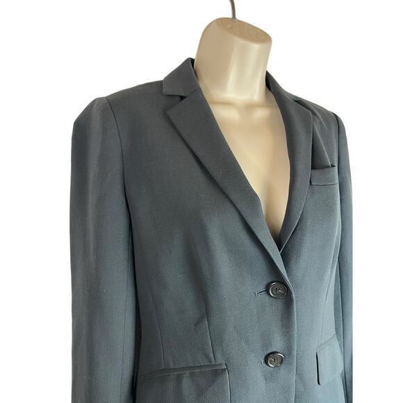 J.crew Gray wool blazer size 2 Grey Jacket Preppy Academia Twee Career - Picture 3 of 9